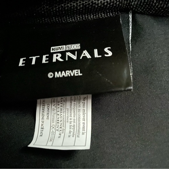 Bioworld Marvel Eternals Cast Convertible Floral Mini Backpack One Strap Blue main image 10
